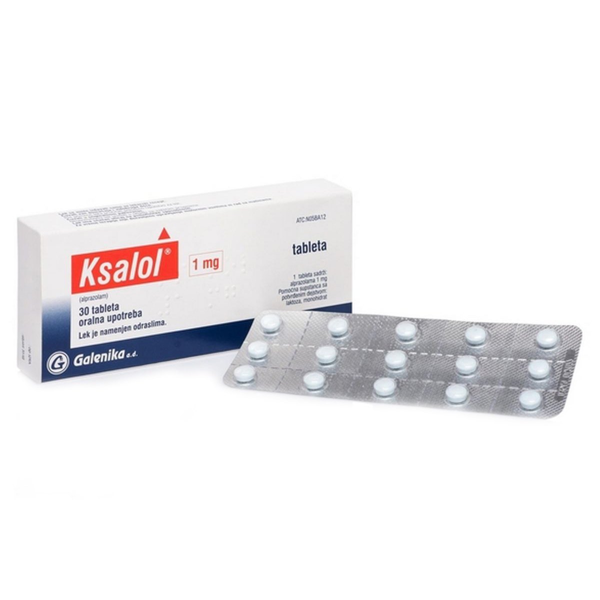 Xanax Ksalol 1mg Tablets (30 Tabs)